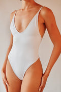 Vestido de baño Entero Coral Blanco