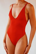 Vestido de baño Entero Coral rojo